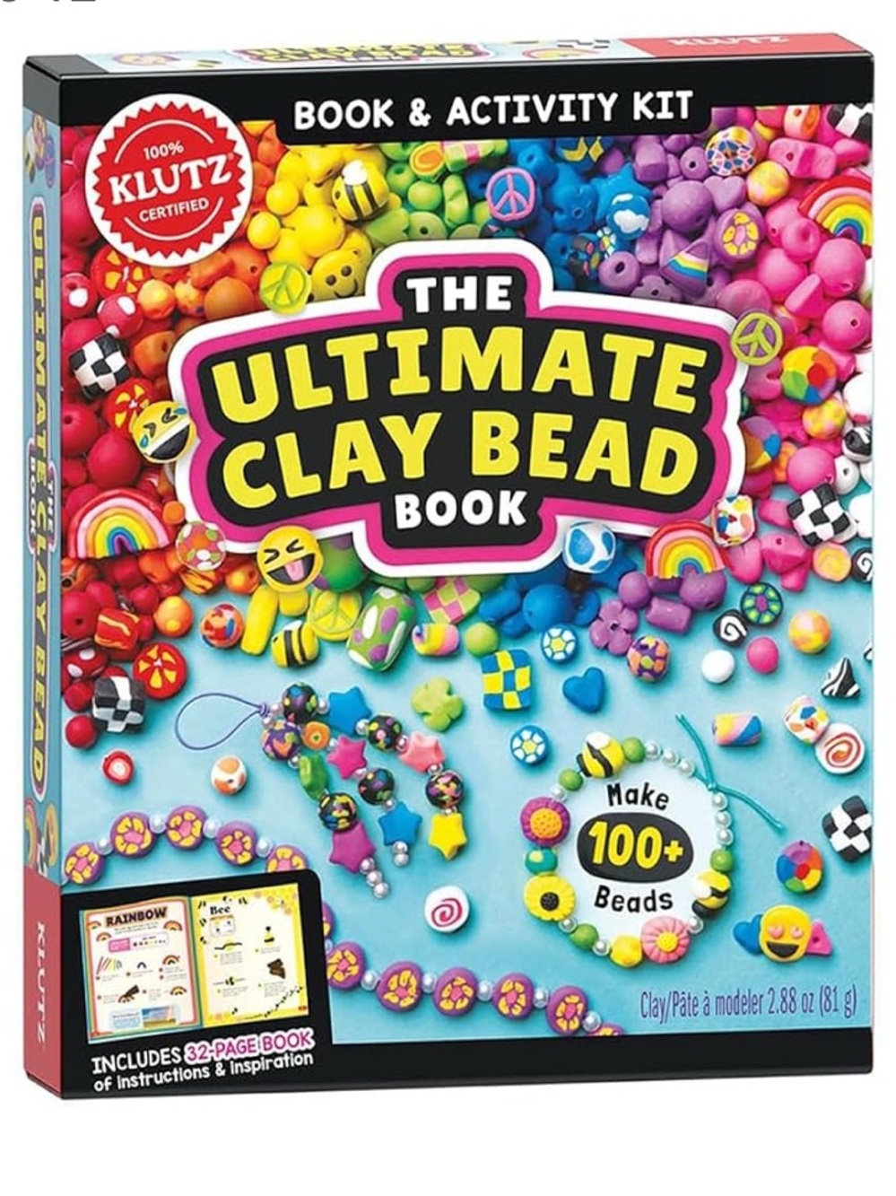 Klutz The Ultimate Clay Bead Book - Multicolor Kids Craft Kit